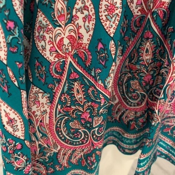 NWOT Wonderly ikat/jacquard print flowy dress-S - Picture 8 of 9